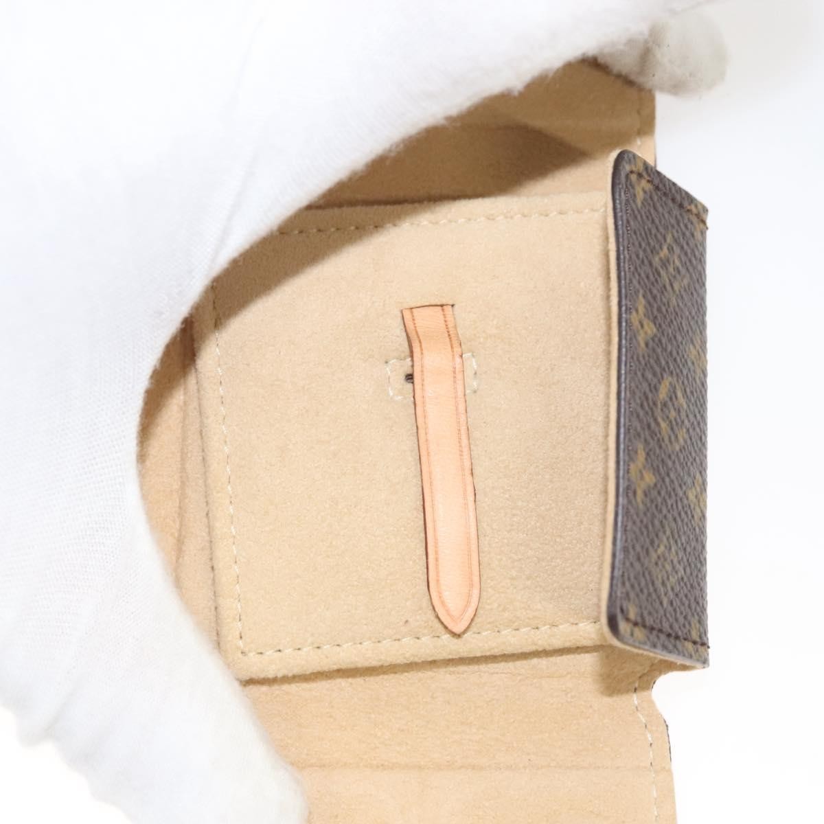 Louis Vuitton CASE JEWELRY BOX Canvas, BROWN, CANVAS, Wallets