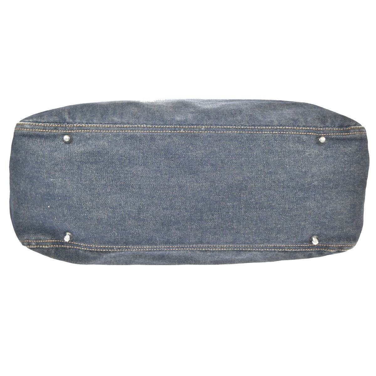 Fendi Vintage Open Tote Denim, BLUE, DENIM_JEANS, Tote bag