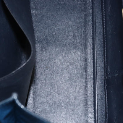 Salvatore Ferragamo Sofia Satchel Leather, BLUE, LEATHER, Handbag