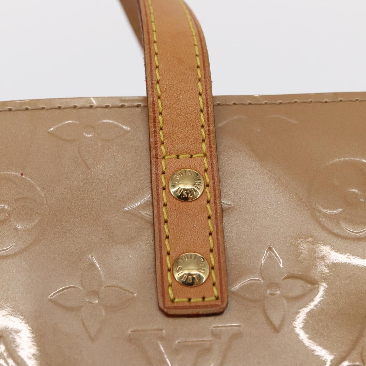 Louis Vuitton Reade Handbag Monogram Vernis, BEIGE, PATENT_LEATHER, Handbag