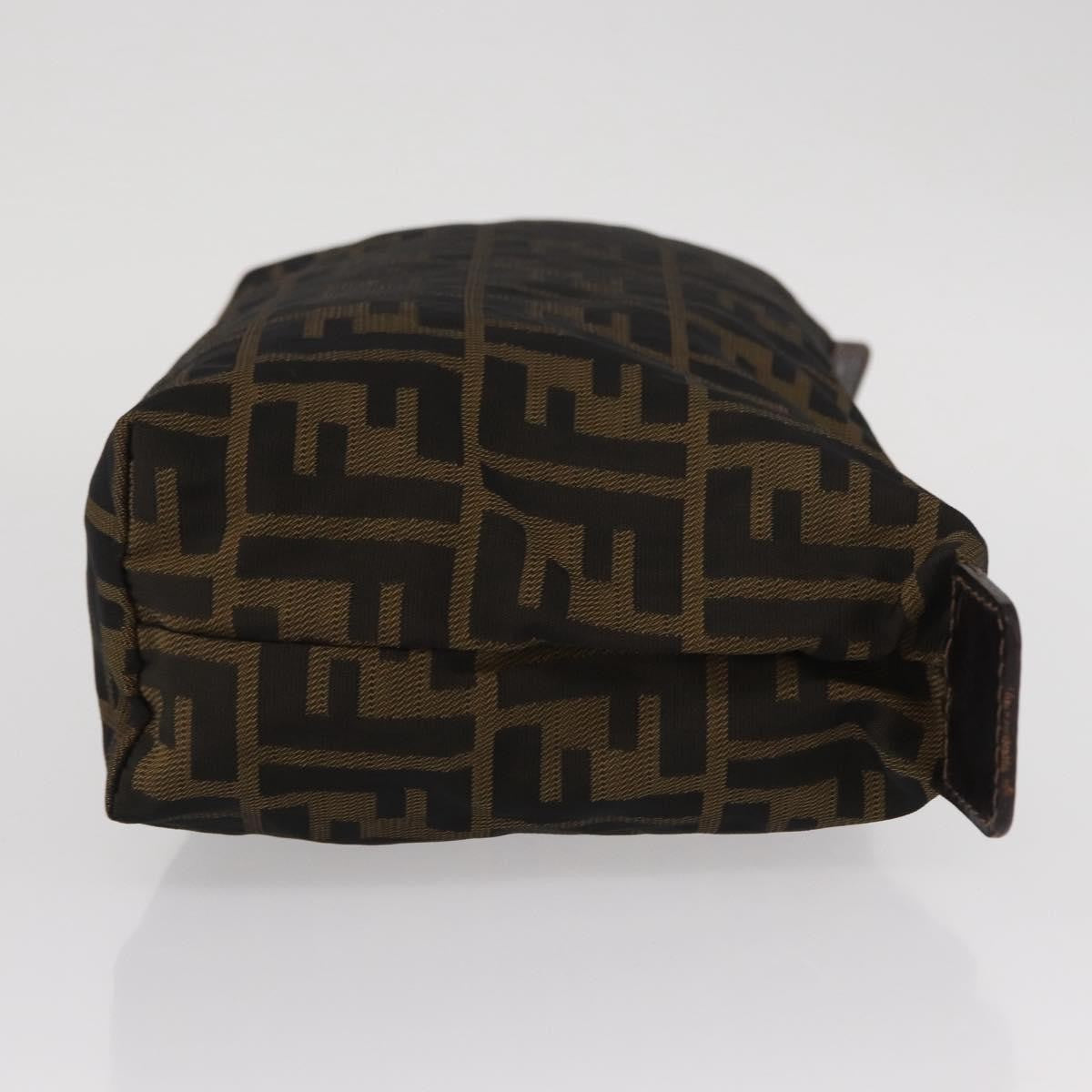 Fendi Logo Zucca Clutch PVC Leather, BLACK, CANVAS, Clutche & pouche
