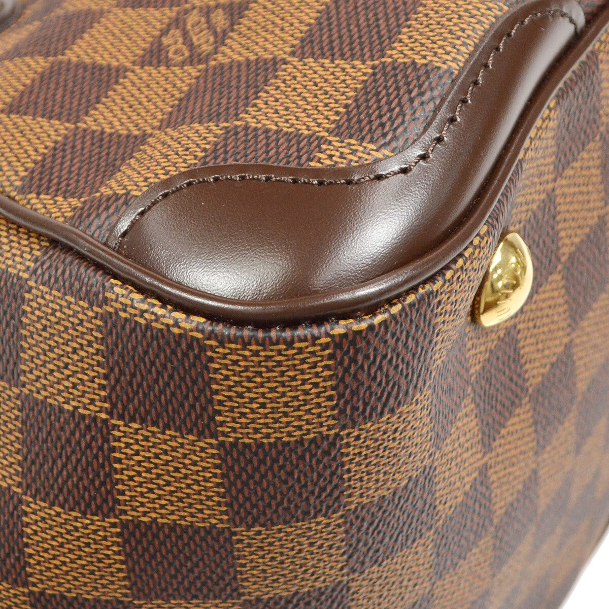 Louis Vuitton Verona Handbag Damier, Brown, Canvas, Shoulder Bag