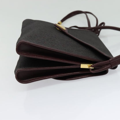 Saint Laurent Vintage Shoulder Bag Canvas, BURGUNDY, CANVAS, Shoulder bag
