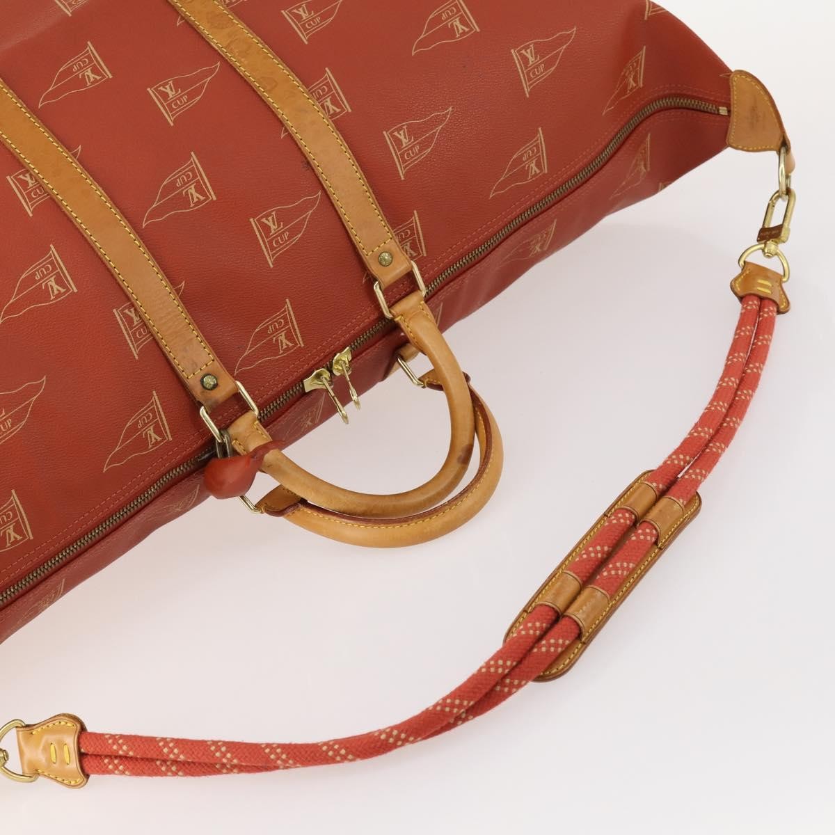 Louis Vuitton Cup Garment Cover Coated Canvas, Red, PVC, Travel Bag