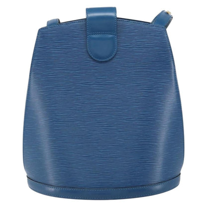 Louis Vuitton Cluny Shoulder Bag Epi Leather, BLUE, LEATHER, Shoulder bag