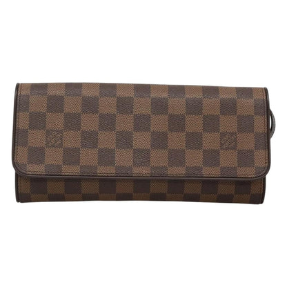 Louis Vuitton Twin Handbag Damier, BROWN, CANVAS, Handbag