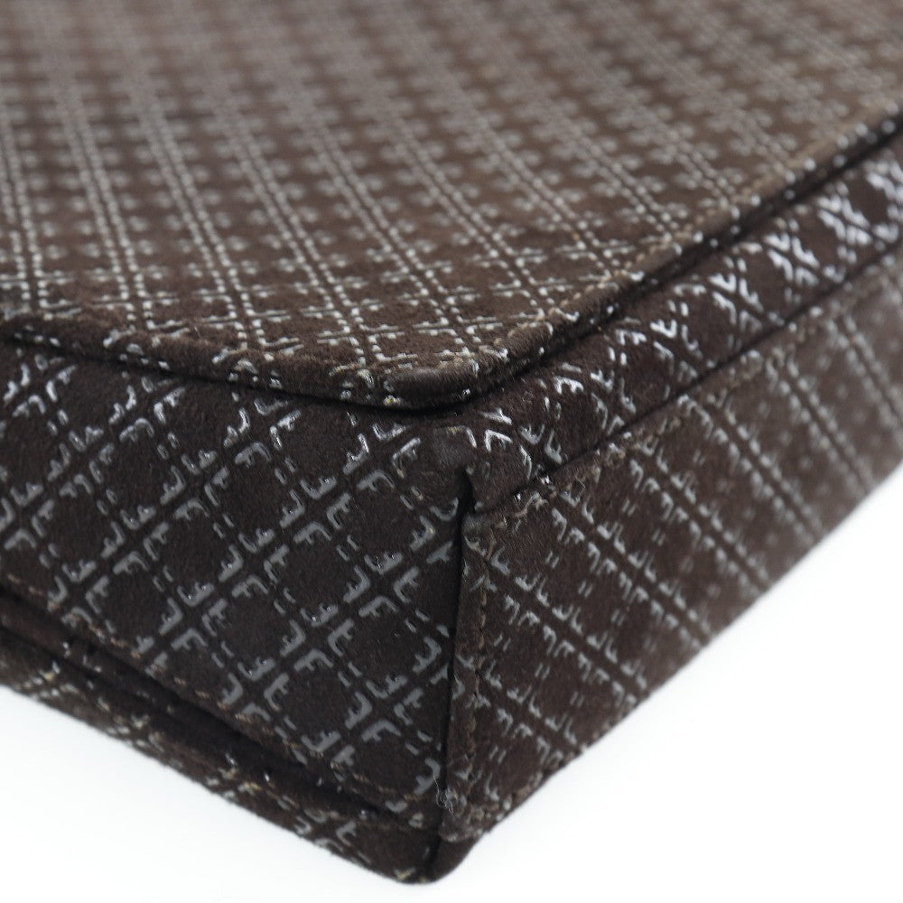 Salvatore Ferragamo Shoulder Bag Suede, BROWN, SUEDE, Shoulder bag