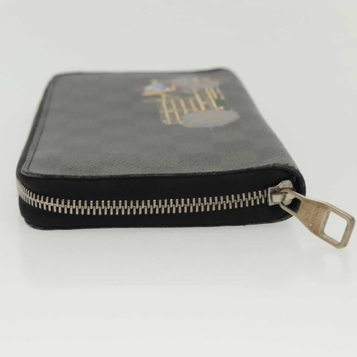 Louis Vuitton Zippy Organizer Limited Edition Damier Graphite, BLACK, CANVAS, Wallets