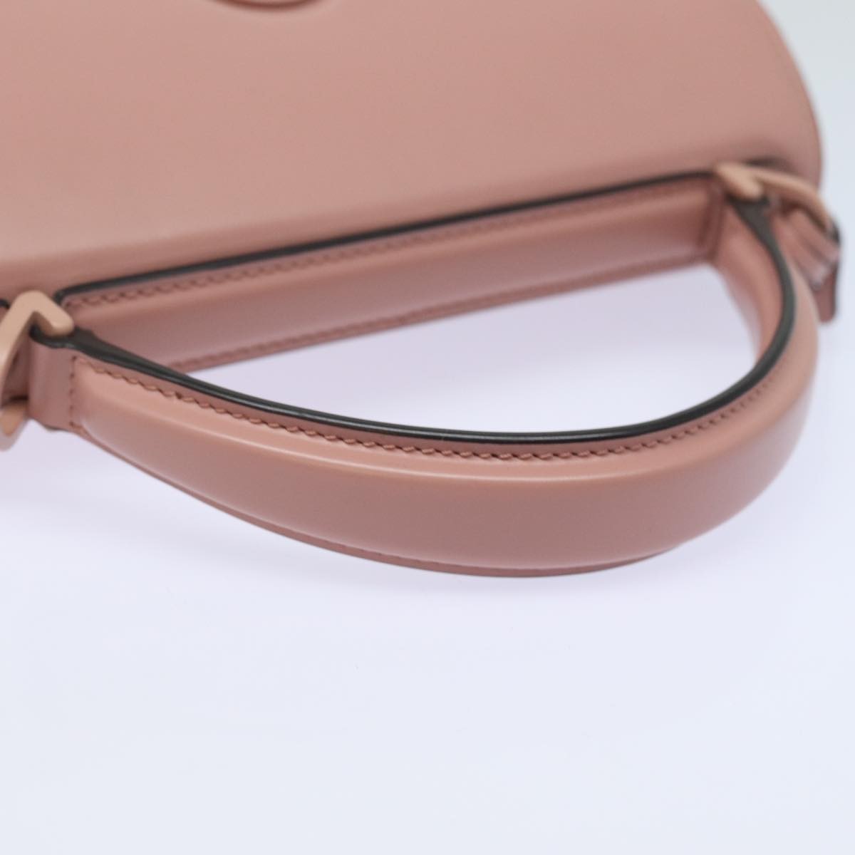 Salvatore Ferragamo Boxyz Top Handle Bag Woven Leather, PINK, LEATHER, Shoulder bag
