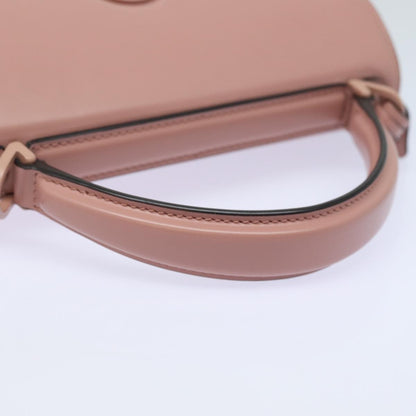 Salvatore Ferragamo Boxyz Top Handle Bag Woven Leather, PINK, LEATHER, Shoulder bag