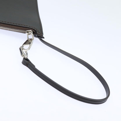 Louis Vuitton Neverfull Pochette Leather, BROWN, LEATHER, Clutche & pouche