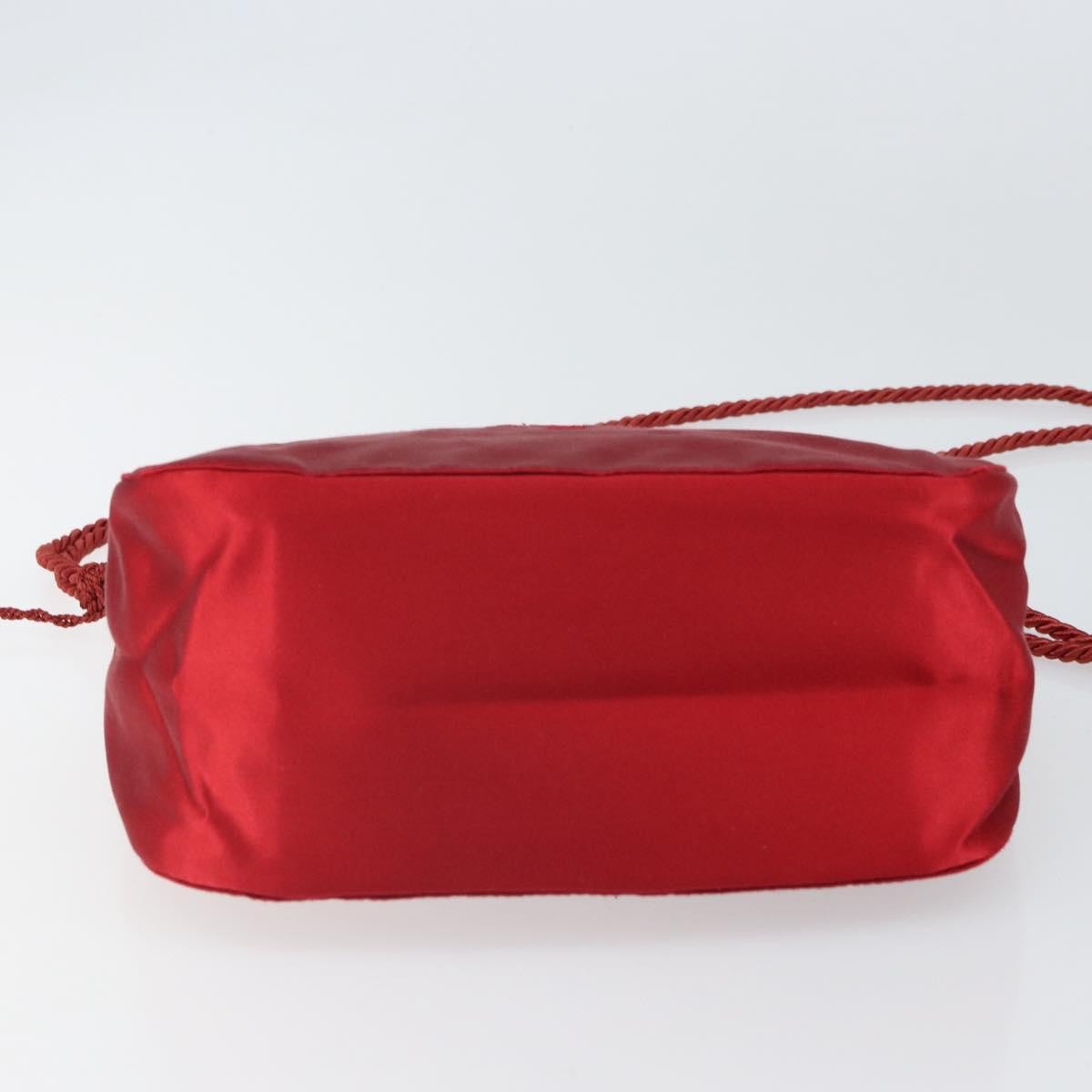 Prada Vintage Shoulder Bag Satin, RED, SILK, Shoulder bag