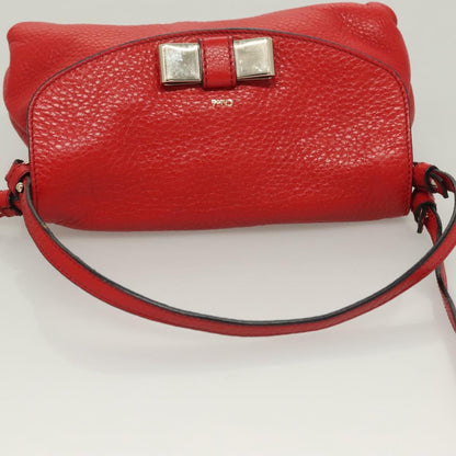 Chloe Lily Handbag Leather, RED, LEATHER, Handbag