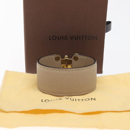 Louis Vuitton Save It Bracelet Leather, BEIGE, LEATHER, Bracelet