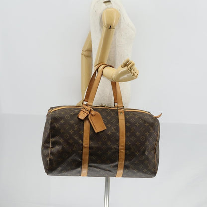 Louis Vuitton Sac Souple Handbag Monogram Canvas, BROWN, CANVAS, Travel bag