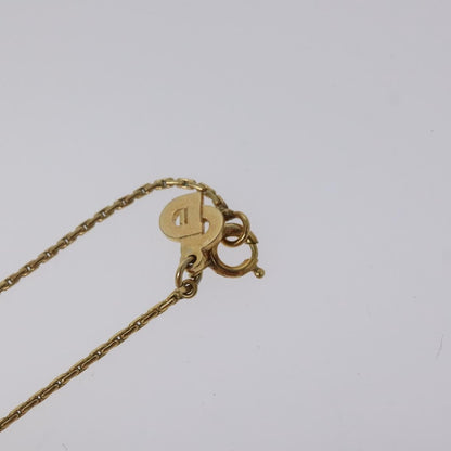 Christian Dior Heart Charm Necklace Metal, GOLD, METAL, Necklace