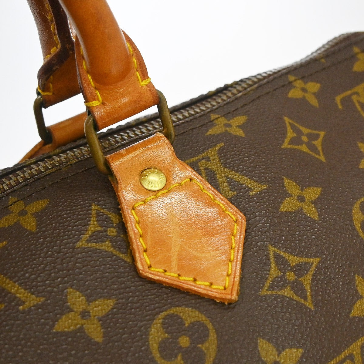 Louis Vuitton Speedy Handbag Monogram Canvas, Brown, Canvas, Handbag