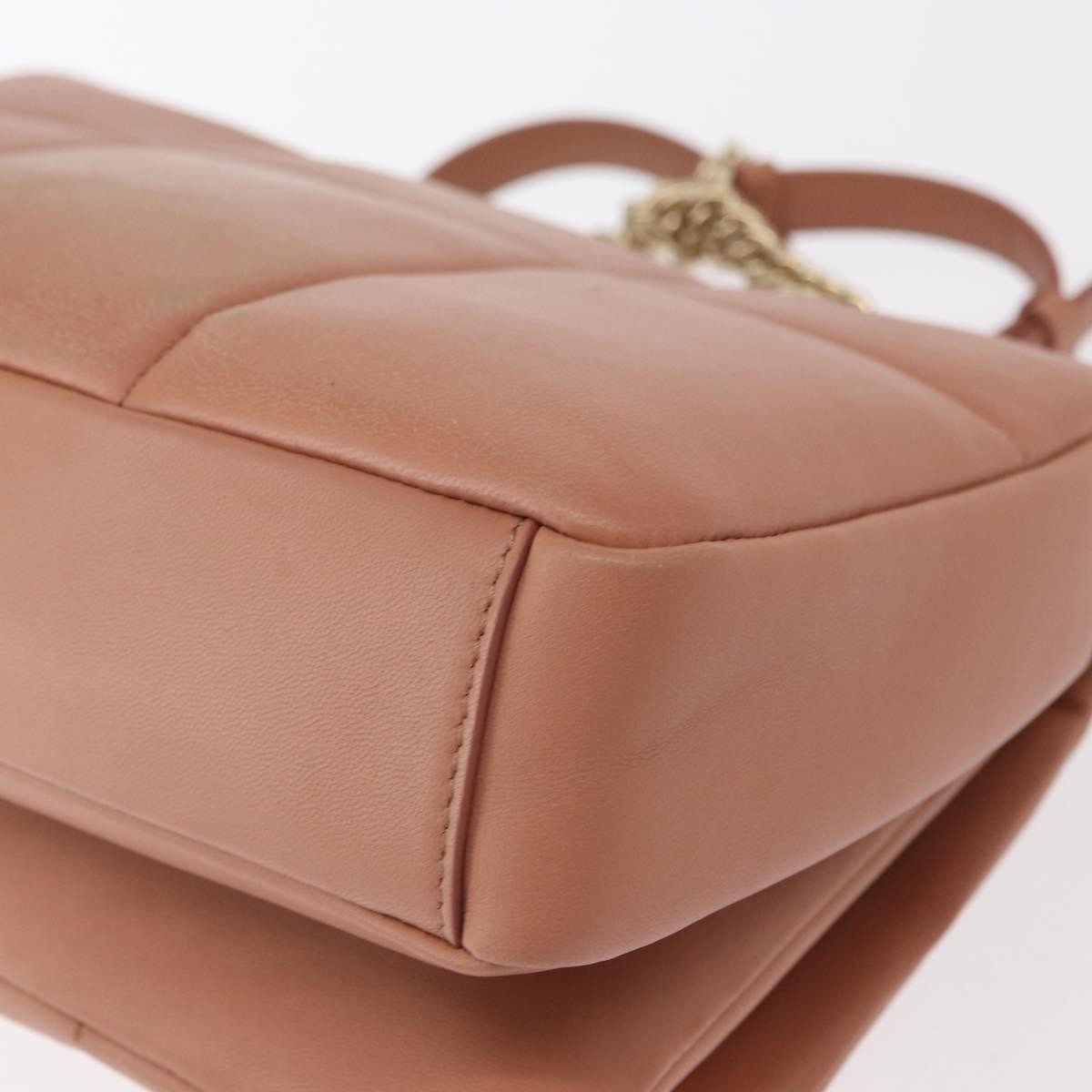 Salvatore Ferragamo Vara Soft Flap Bag Quilted Leather, PINK, LEATHER, Shoulder bag