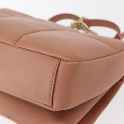 Salvatore Ferragamo Vara Soft Flap Bag Quilted Leather, PINK, LEATHER, Shoulder bag