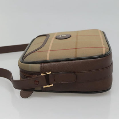 Burberry Nova check Shoulder bag Canvas, BEIGE, CANVAS, Shoulder bag