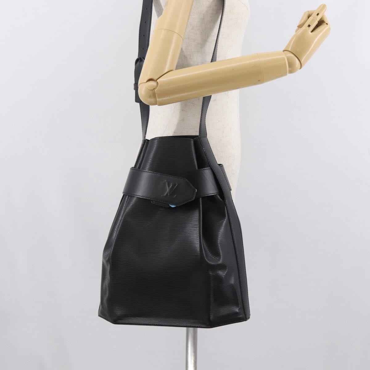 Louis Vuitton Vintage Sac d'Epaule Handbag Epi Leather, BLACK, LEATHER, Shoulder bag
