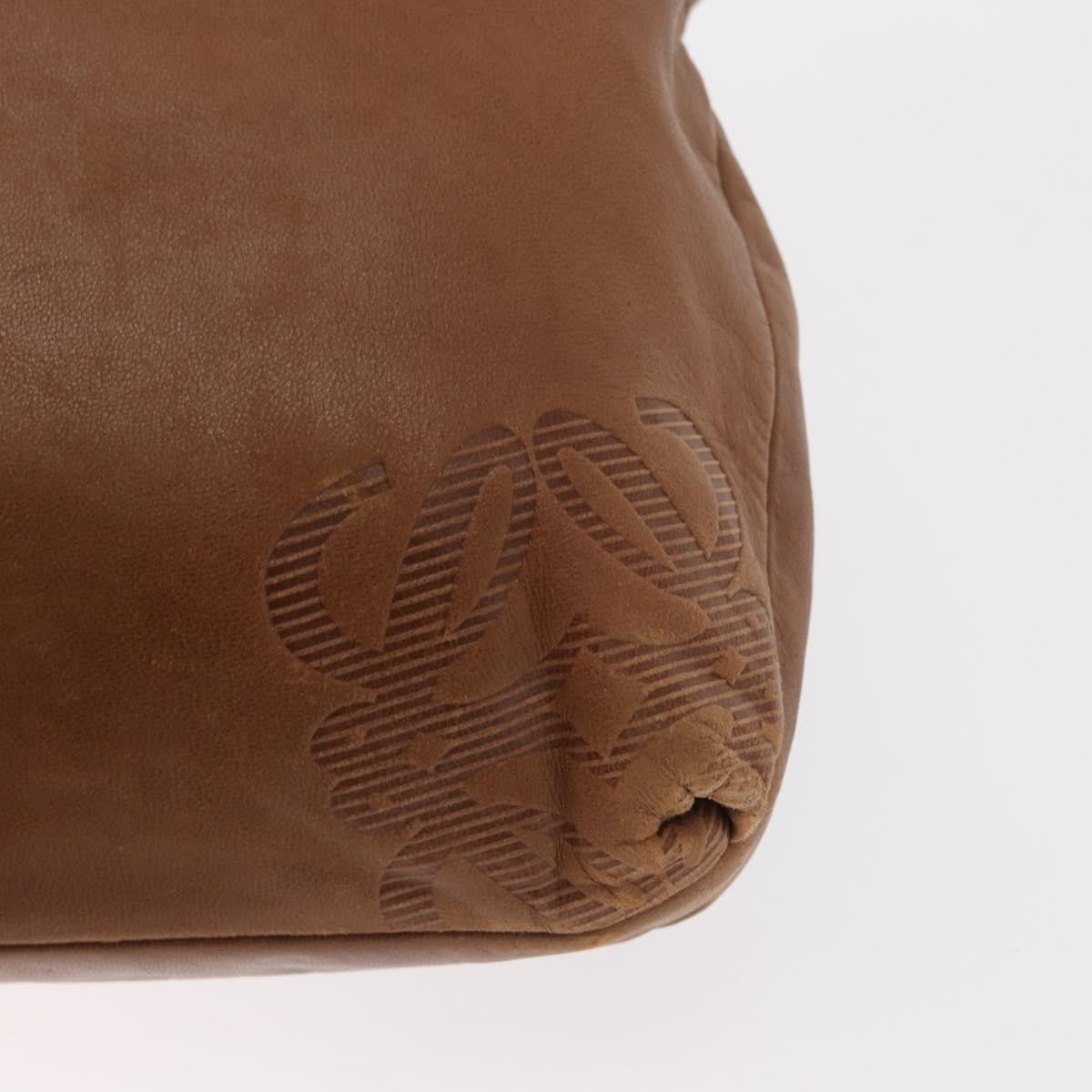 Loewe Anagram Tote Leather, BROWN, LEATHER, Tote bag