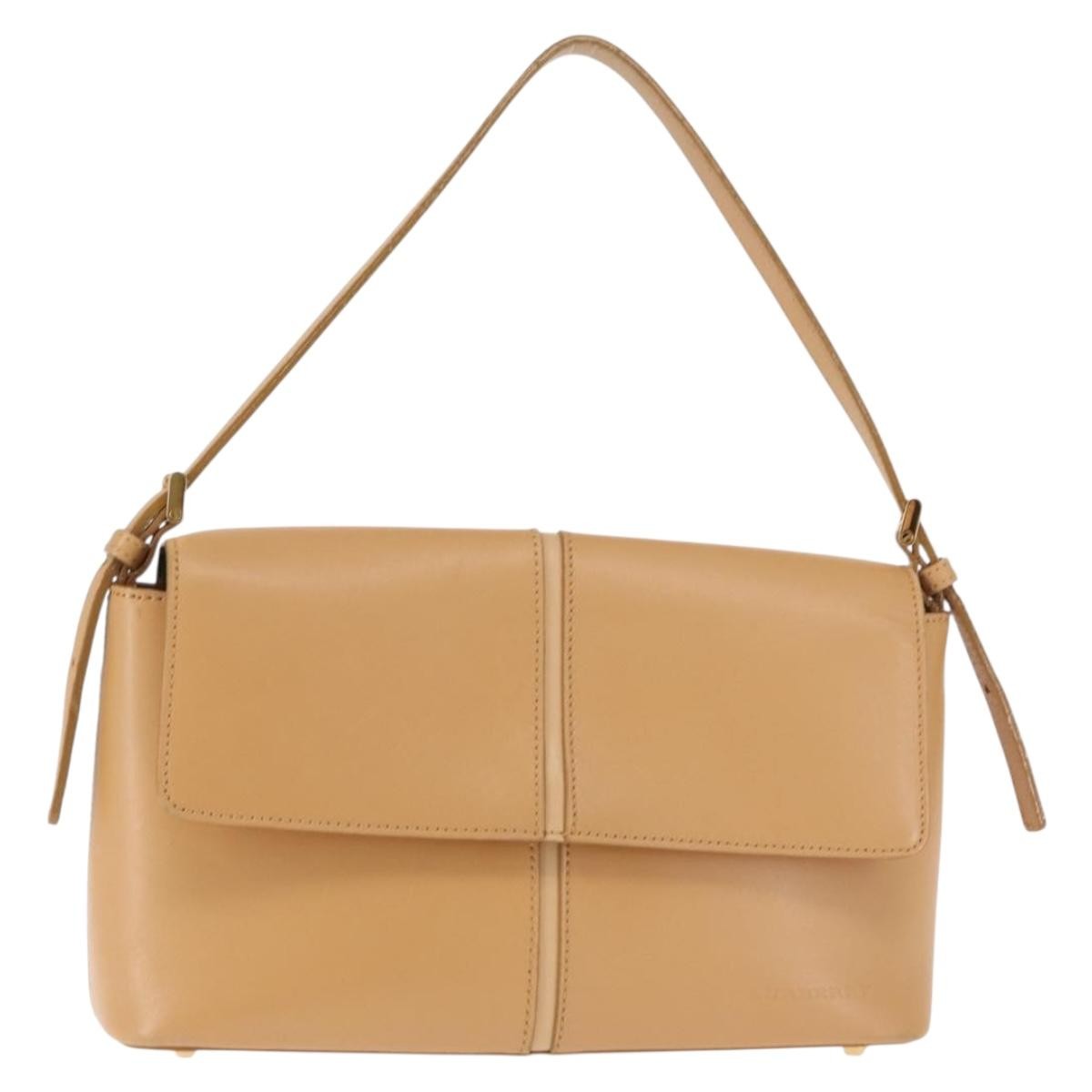 Burberry Shoulder Bag Leather, BEIGE, LEATHER, Shoulder bag