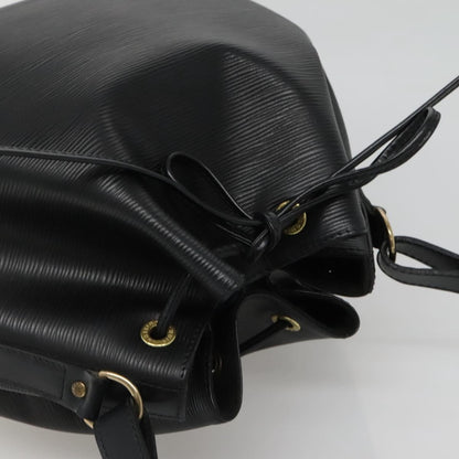 Louis Vuitton Petit Noe Handbag Epi Leather, BLACK, LEATHER, Handbag