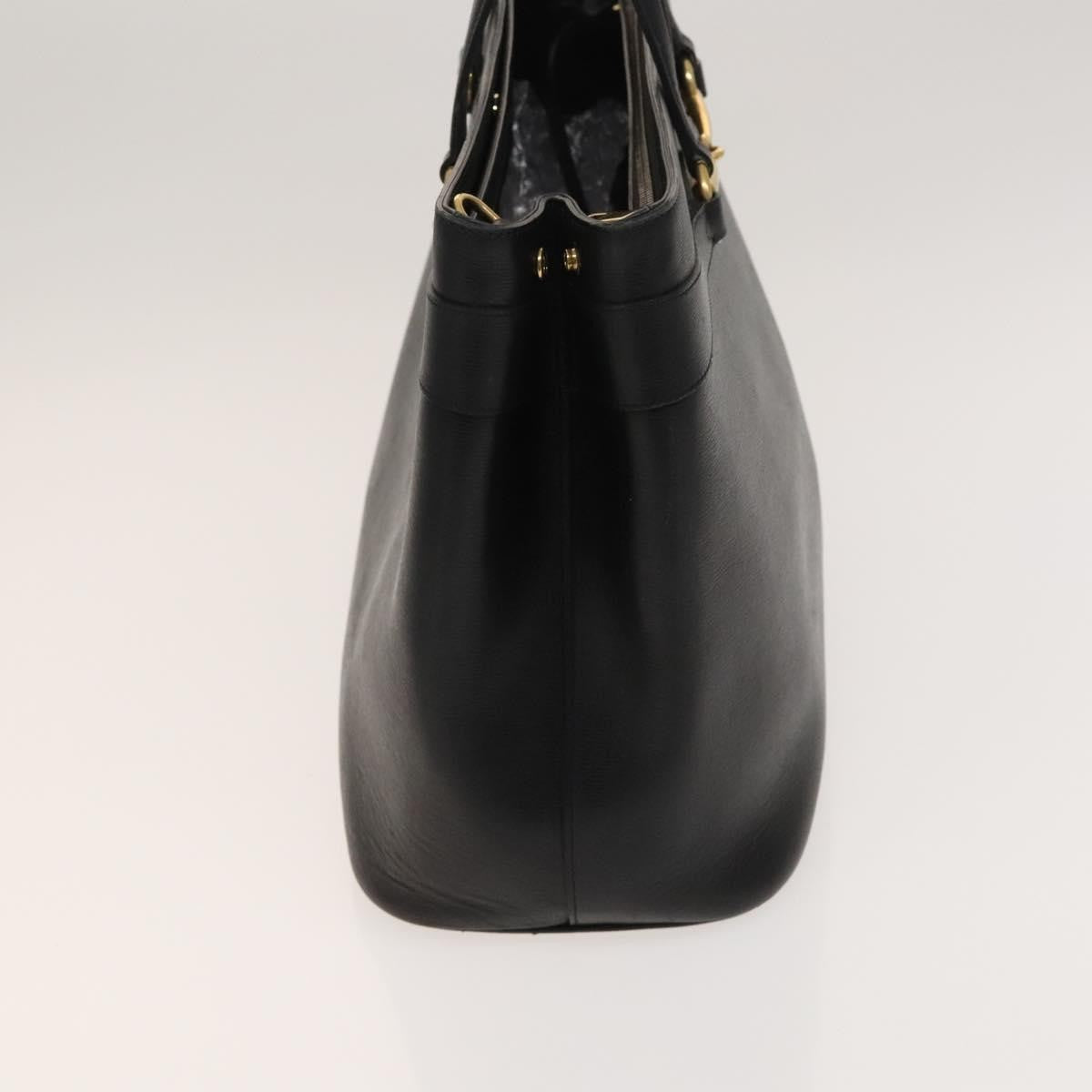 Gucci Bright Bit Convertible Tote Leather, BLACK, LEATHER, Handbag