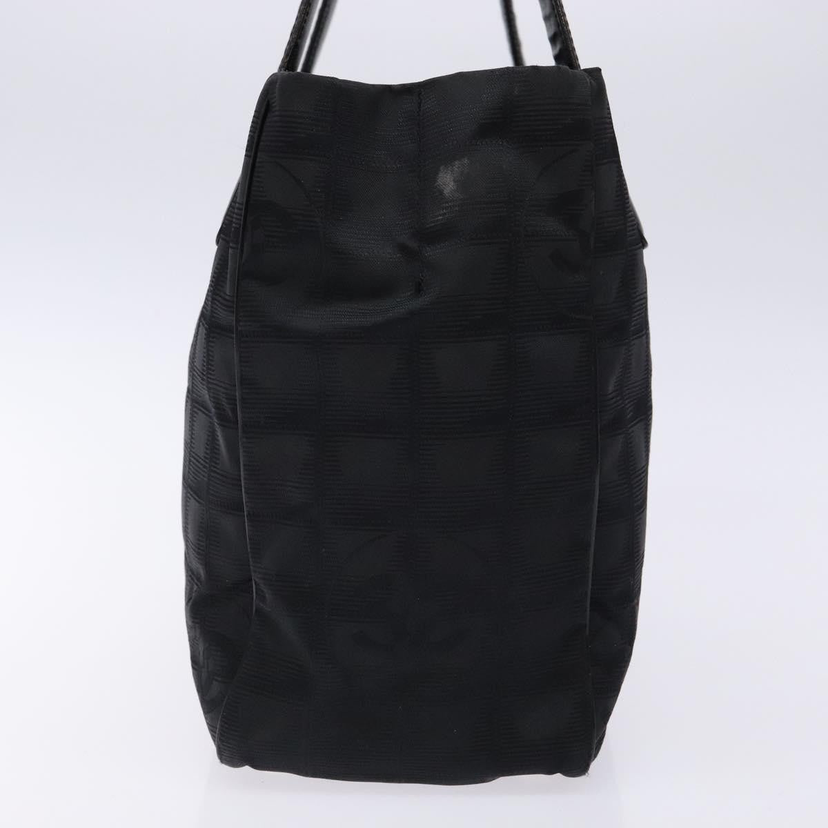 Chanel Travel Line Tote Nylon, BLACK, NYLON, Travel bag