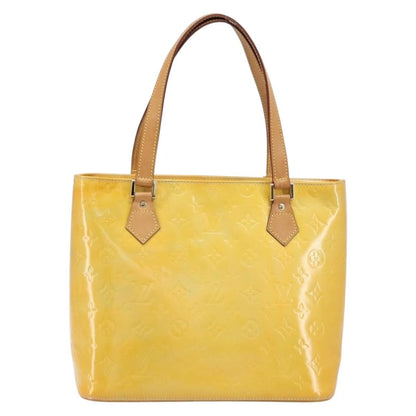 Louis Vuitton Houston Handbag Monogram Vernis, GRAY, PATENT_LEATHER, Tote bag
