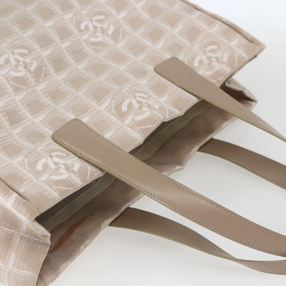 Chanel Travel Line Tote Nylon, BEIGE, NYLON, Tote bag