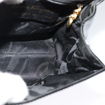 Salvatore Ferragamo Vintage Vara Bow Top Handle Bag Patent Leather, BLACK, PATENT_LEATHER, Handbag