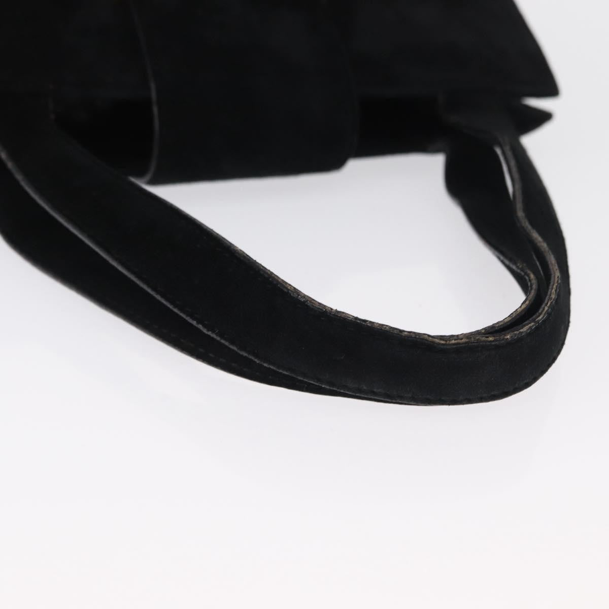 Prada Vintage Handbag Suede, BLACK, SUEDE, Handbag