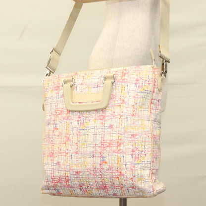 Chanel Vintage CC clover tote Canvas, PINK, CANVAS, Tote bag