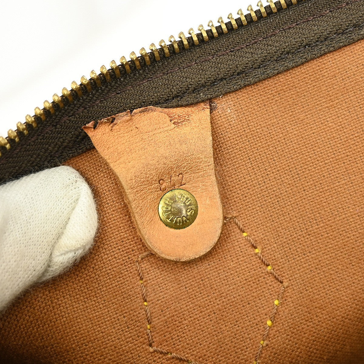 Louis Vuitton Speedy Handbag Monogram Canvas, BROWN, MONOGRAM CANVAS,LEATHER, Handbag
