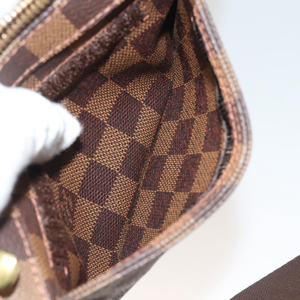 Louis Vuitton Geronimos Waist Bag Damier, BROWN, CANVAS, Shoulder bag