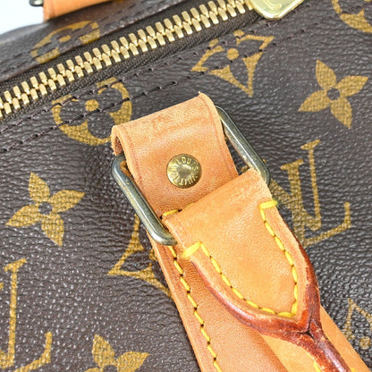 Louis Vuitton Keepall Bag Monogram Canvas, Brown, Canvas, Travel Bag
