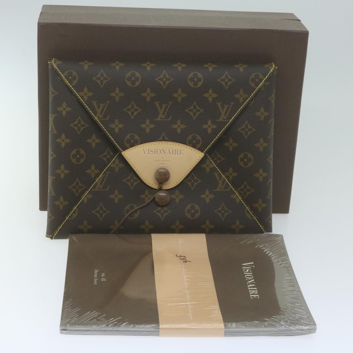 Louis Vuitton Porte-documents Visionaire Monogram Canvas, BROWN, CANVAS, Briefcase