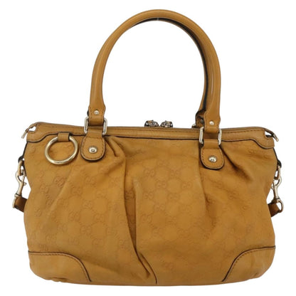 Gucci Sukey Top Handle Satchel Guccissima Leather, BROWN, LEATHER, Tote bag