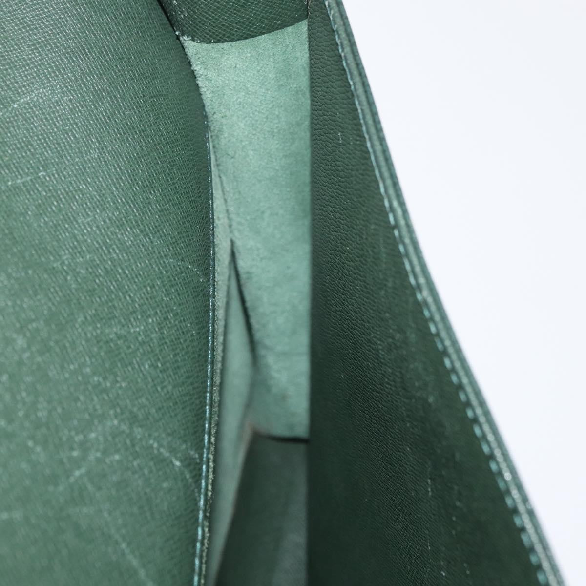 Louis Vuitton Serviette Kourad Briefcase Taiga Leather, Green, Leather, Handbag