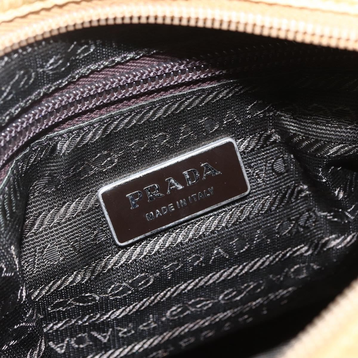 Prada Buckle Messenger Bag Tessuto, BEIGE, NYLON, Shoulder bag