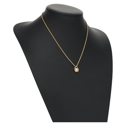 Christian Dior CD Pendant Necklace Metal, GOLD, METAL, Necklace