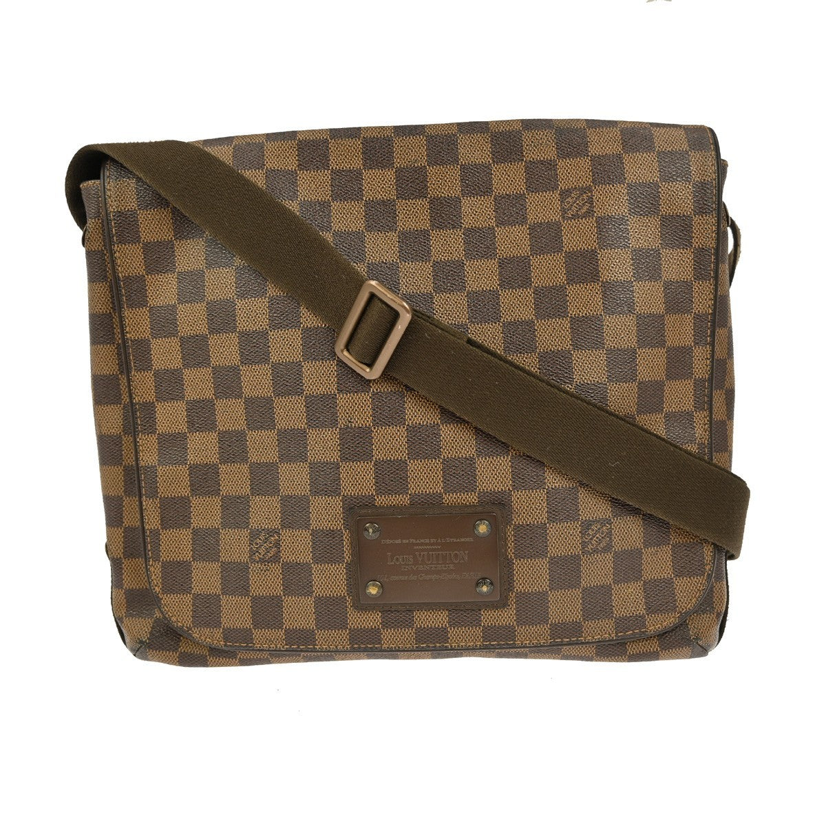 Louis Vuitton Brooklyn Handbag Damier, BROWN, CANVAS, Shoulder bag