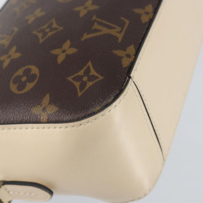 Louis Vuitton Saintonge Handbag Monogram Canvas with Leather, BROWN, CANVAS, Handbag