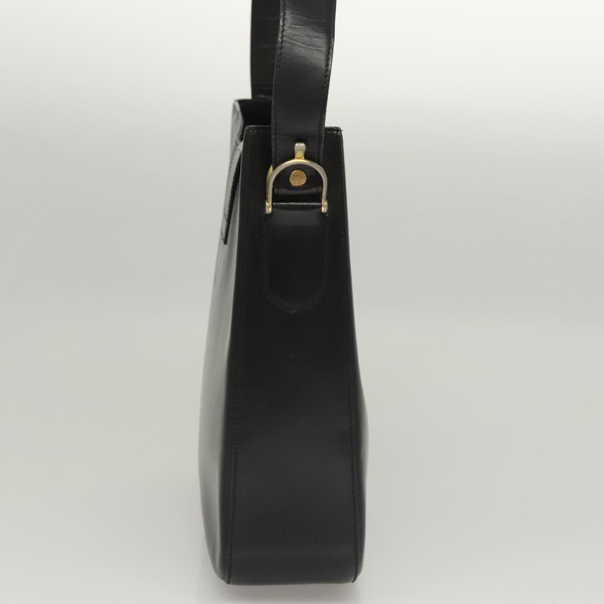 Celine Horse Carriage Shoulder bag Leather, BLACK, LEATHER, Shoulder bag