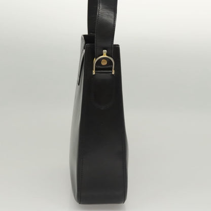 Celine Horse Carriage Shoulder bag Leather, BLACK, LEATHER, Shoulder bag