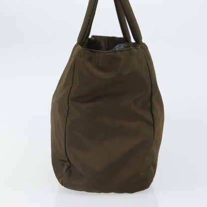 Prada Open Tote Tessuto, KHAKI, NYLON, Handbag