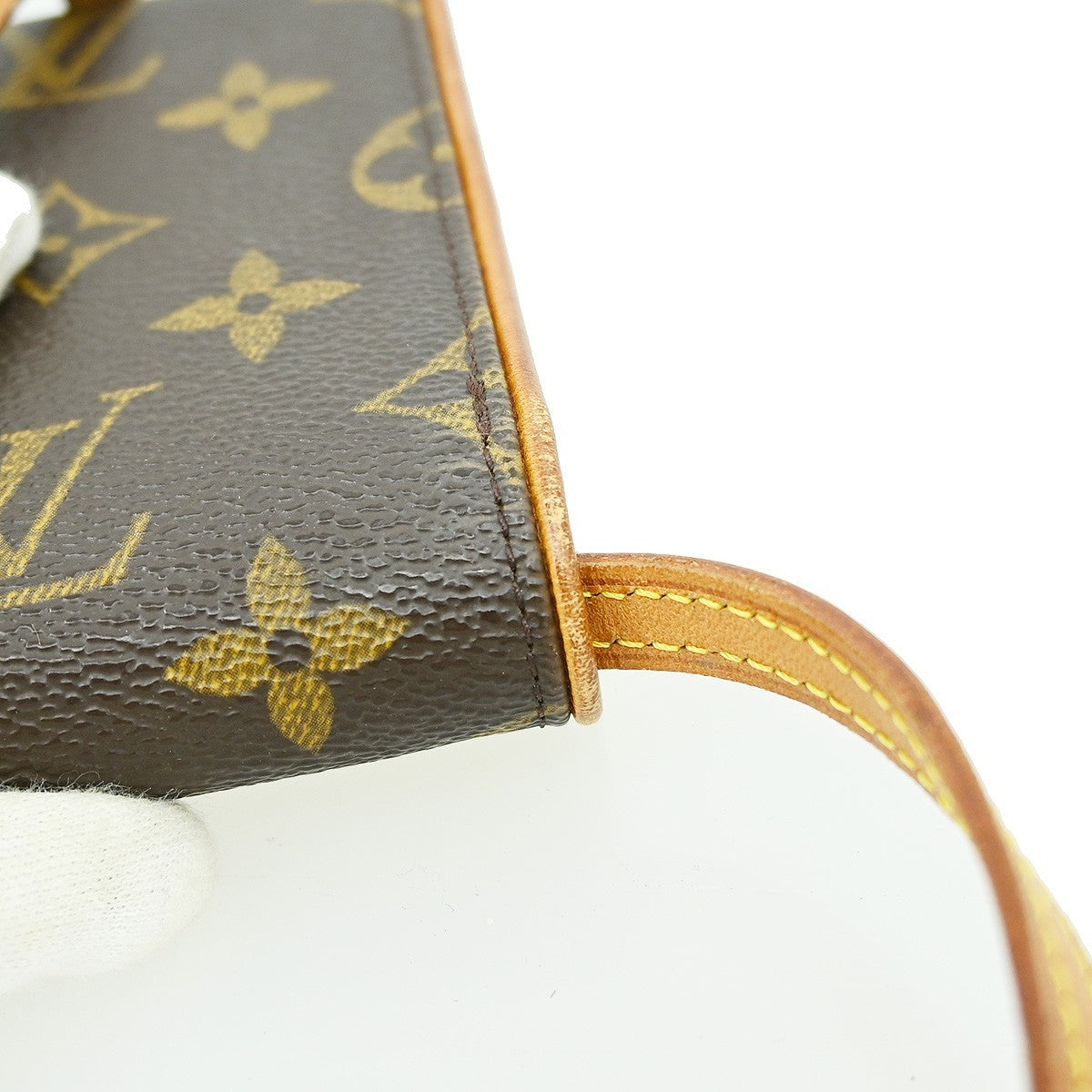 Louis Vuitton Twin Handbag Monogram Canvas, BROWN, CANVAS, Clutche & pouche