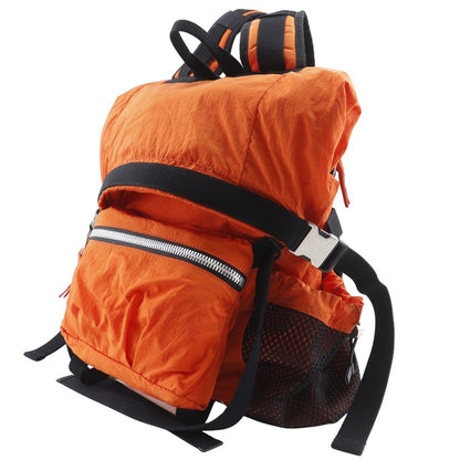 Bottega Veneta Paper Touch Backpack Nylon, ORANGE, NYLON, Backpack